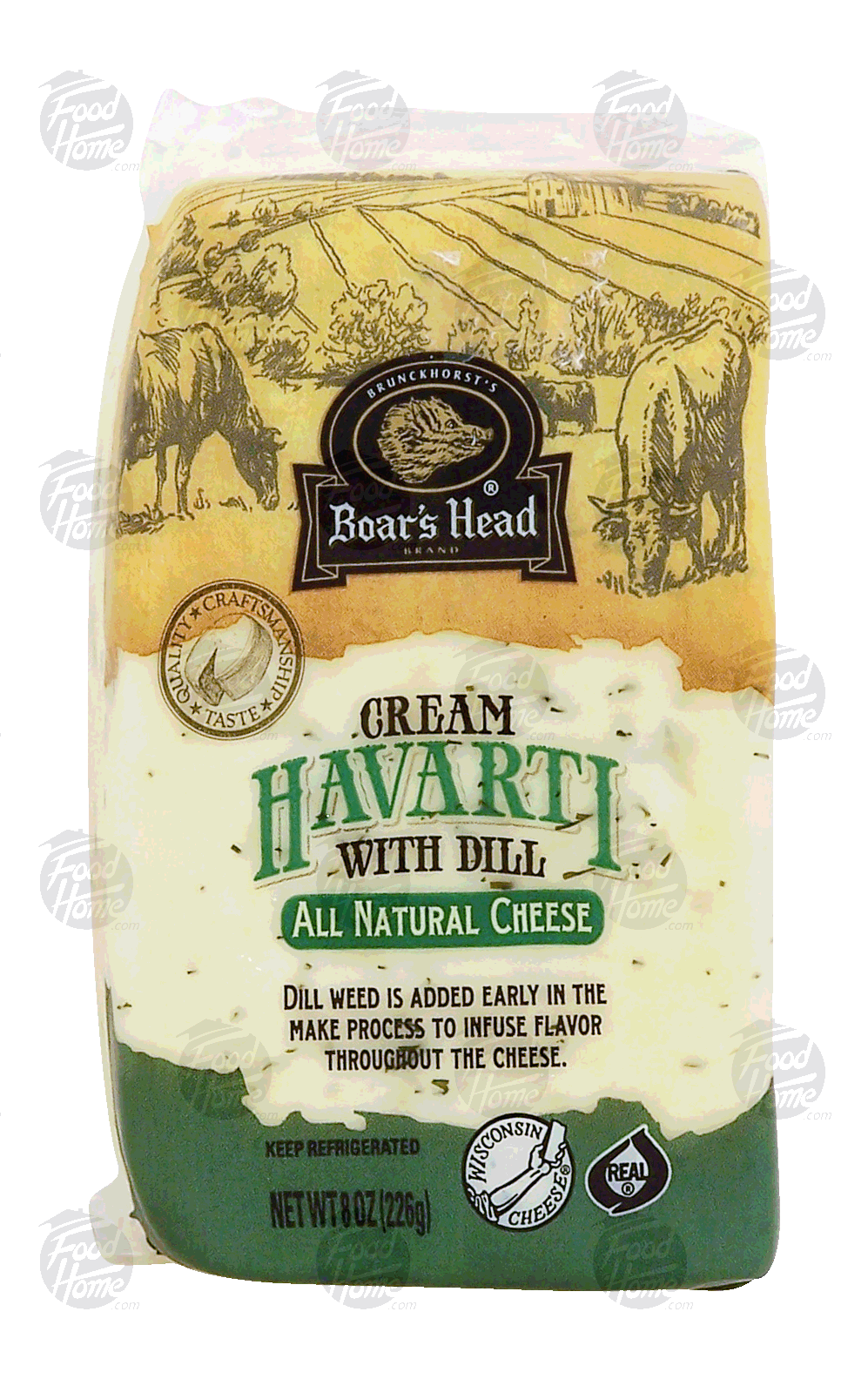 Boar's Head  cream havarti with dill cheese block Full-Size Picture